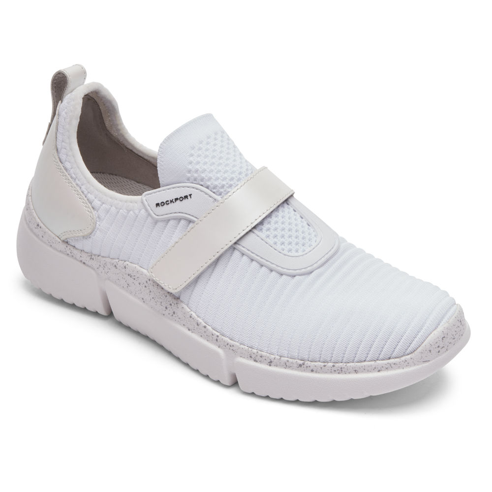 Rockport Singapore Womens Sneakers - R-Evolution Instep Strap White - QV8402679